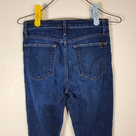 Joes Jeans Womens High Rise Skinny Ankle Jeans W25 Dark Wash Frayed Raw Hem - Picture 8 of 9